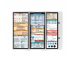 Trifold WhiteCoat Clipboard® - White Critical Care Edition